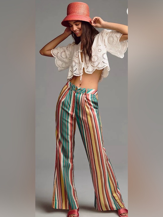 Anthropologie Pants - Anthropologie Tiny Camelia Pants size 8 NWT